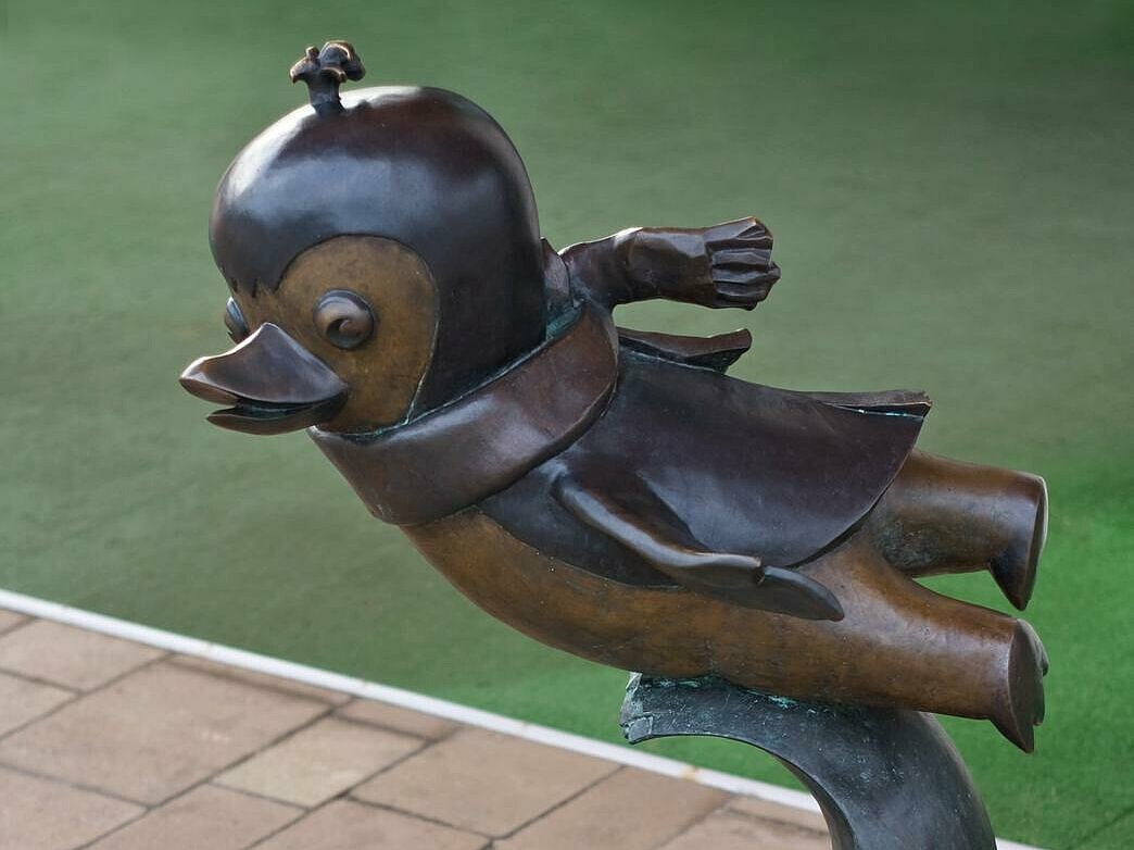 Sculpture of litte Pik Pok The Penguin , fot. P. Wojtyczka