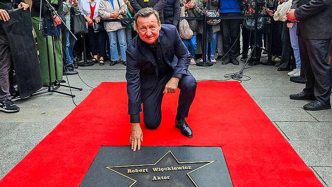  -  Robert Więckiewicz ma swoją gwiazdę w Łodzi