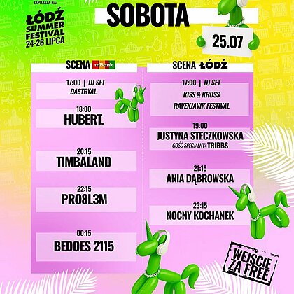  , harmonogram Łódź Summer Festival 2026