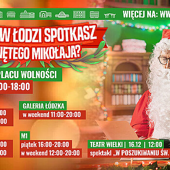 święty mikołaj w łodzi