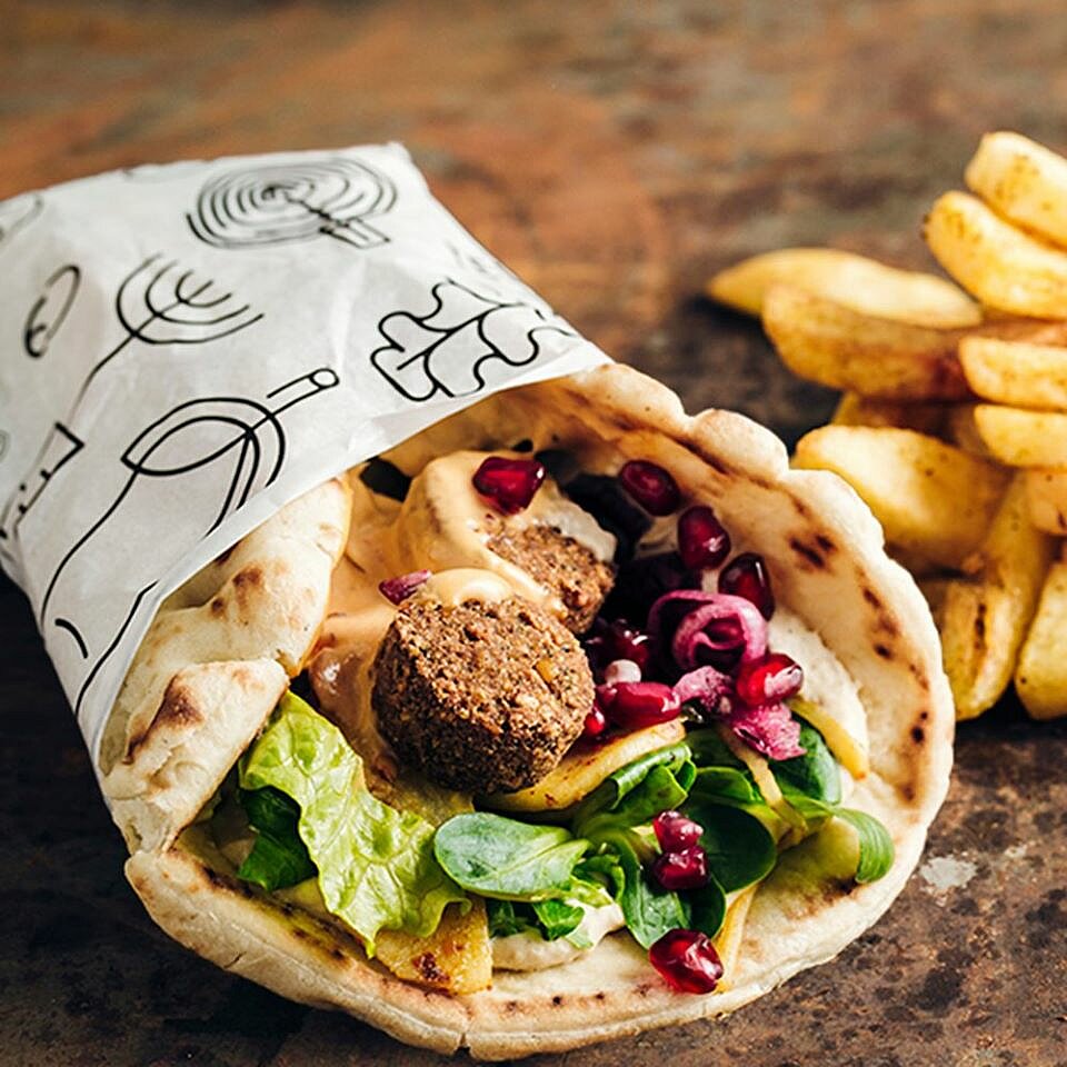 Pita z falaflem , fot. restauracja Tel Aviv