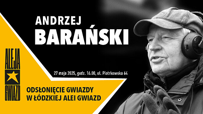 -  Andrzej Barański w Łódzkiej Alei Gwiazd