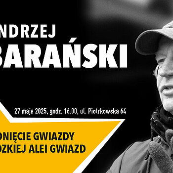 Andrzej Barański w Łódzkiej Alei Gwiazd