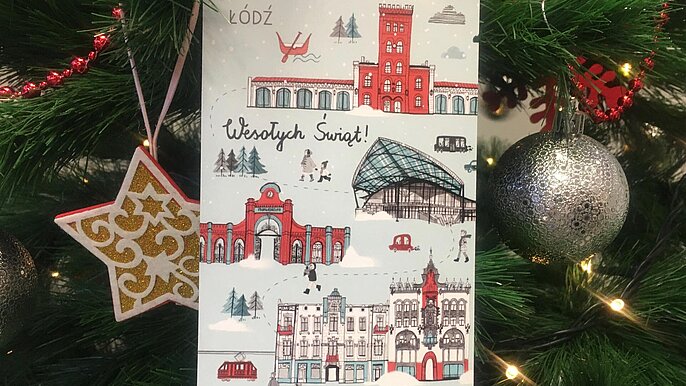 Zimowa Kartka Świąteczna  