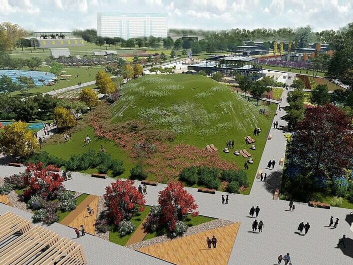 Visualisierung Horticultural Expo 2024 - Zentraler Stadtpark , UMŁ