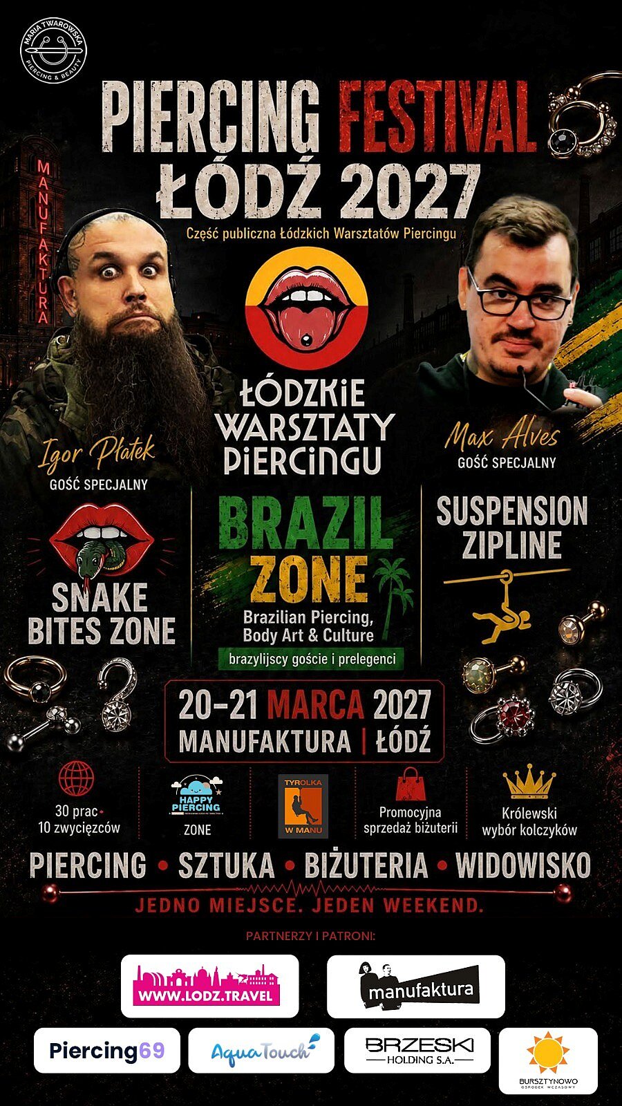  , Piercing Festival Łódź 2027 w Manufakturze