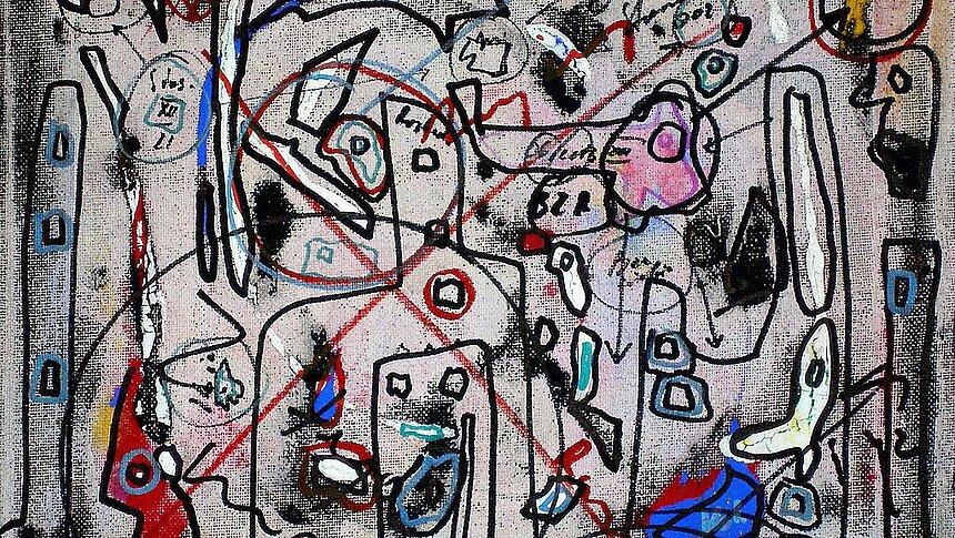 Między kaligrafią a malarstwem wernisaż prac Grzegorza Wróblewskiego