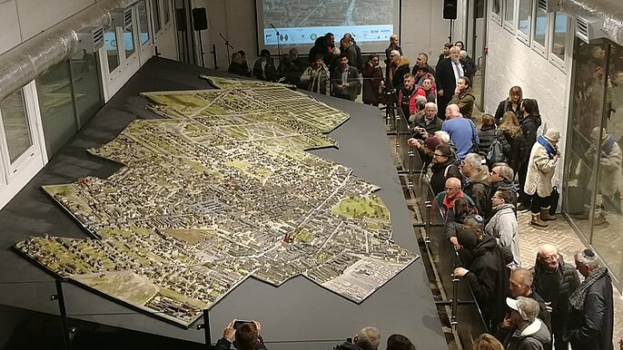 Odsłonięcie makiety Litzmannstadt Ghetto -  fot: P.Miłek/ŁOT