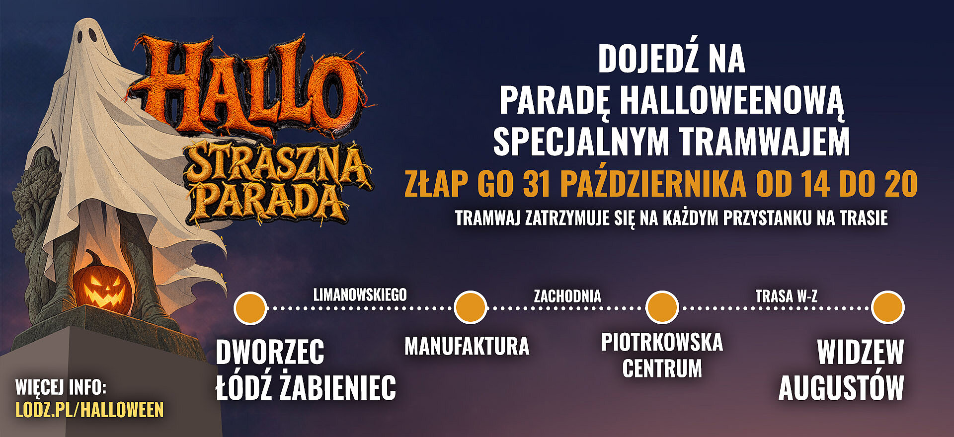  , Halloweenowa Parada w Łodzi 2026