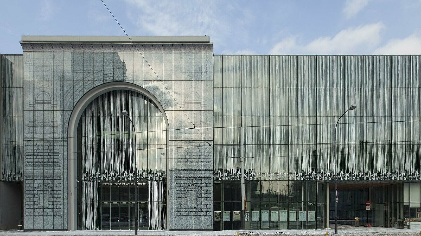 Fasada budynku Filharmonii Łódzkiej , P. Tomczyk