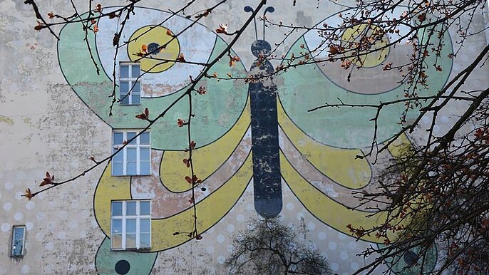 Mural Motyl Pewexu, ul. H. Sienkiewicza 21  