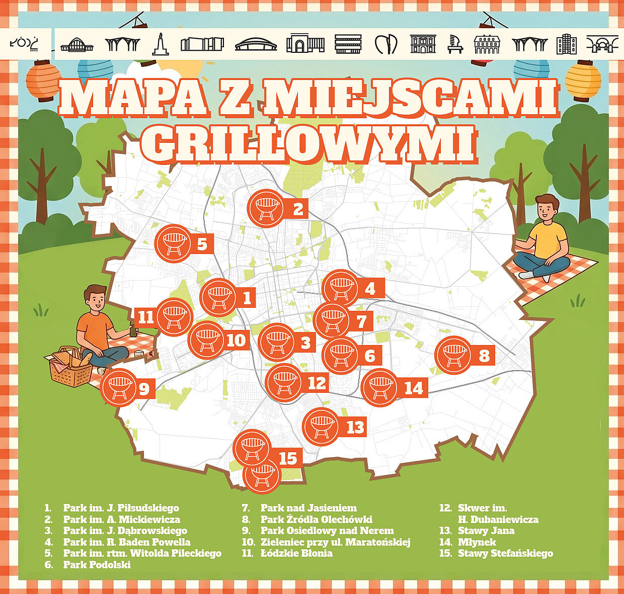  , mapa grillowanie w łodzi