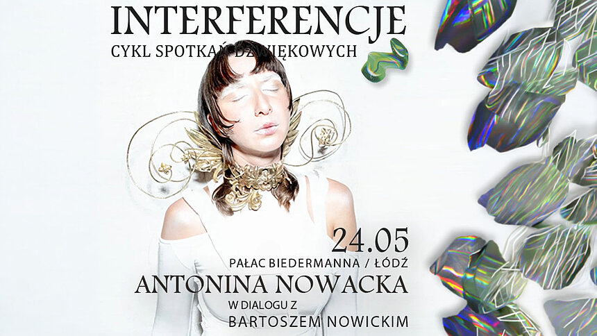 Antonina Nowacka w ogrodzie Pałacu Biedermanna