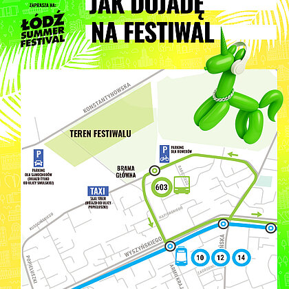  , Jak dojechać na Łódź Summer Festival