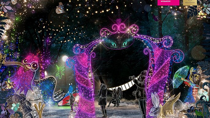 Baśniowy Ogród Światła w Parku Źródliska  