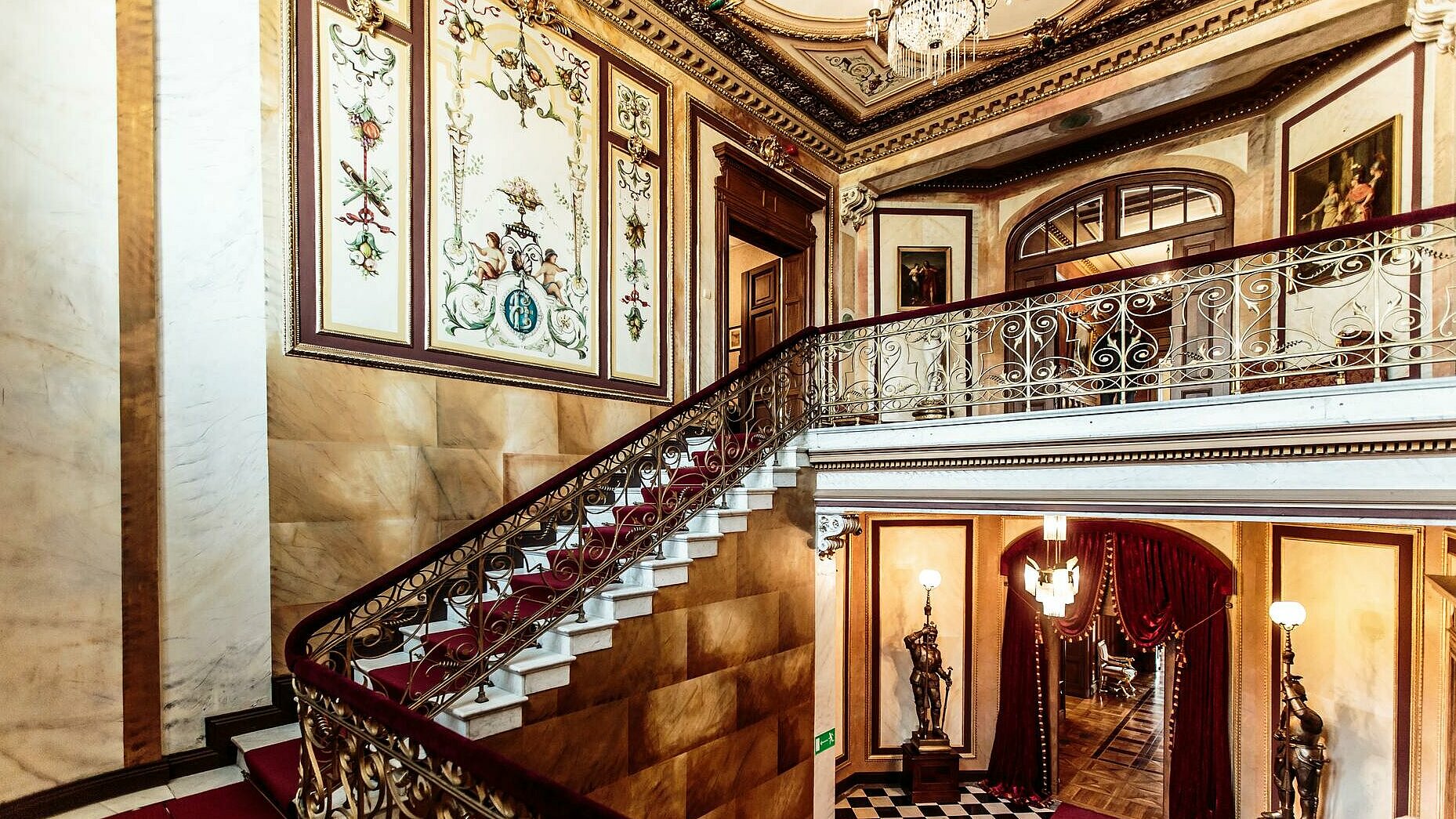 Herbst Palace Museum interiors , S. Glapiński