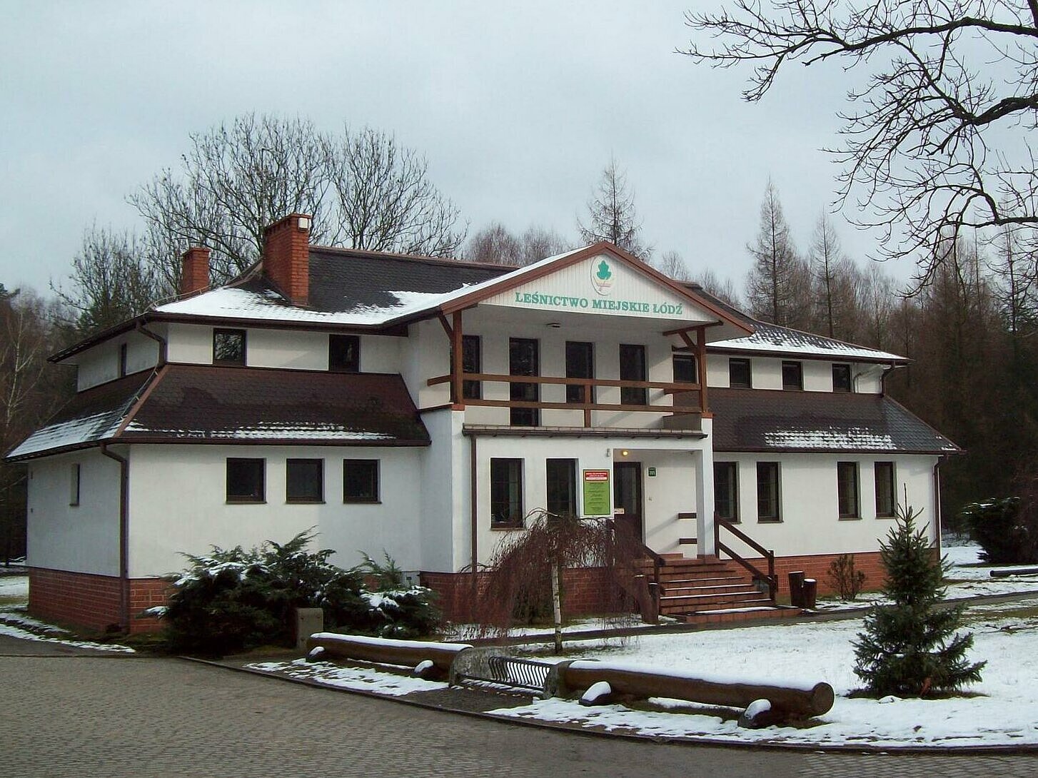 Forsthaus im Łagiewniki-Wald 