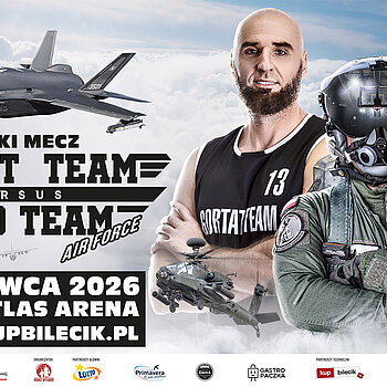 Wielki Mecz Gortat Team vs NATO Team Air Force Łódź Atlas Arena