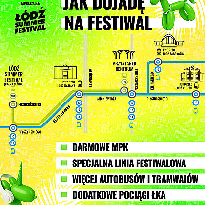  , Jak dojechać na Łódź Summer Festival
