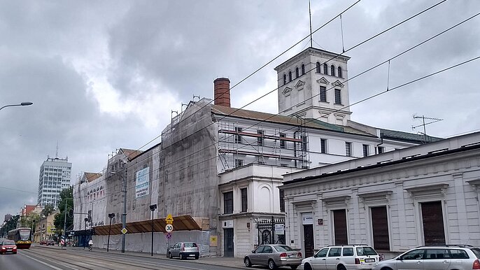 Remont Centralnego Muzeum Włókiennictwa -  fot. P.Miłek/ŁOT