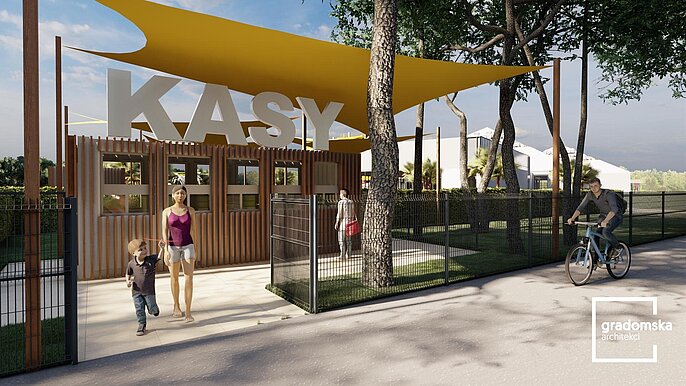 Wizualizacja kas letnich -  FALA