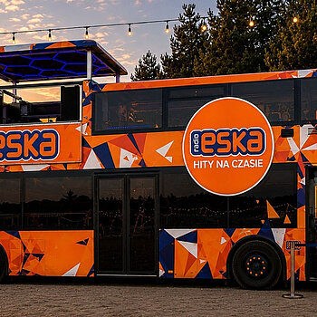 Piętrowy autobus Radia ESKA na Łódź Summer Festival 2026