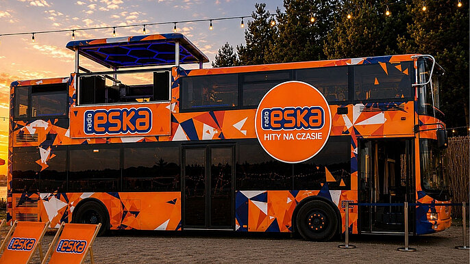  -  Piętrowy autobus Radia ESKA na Łódź Summer Festival 2026