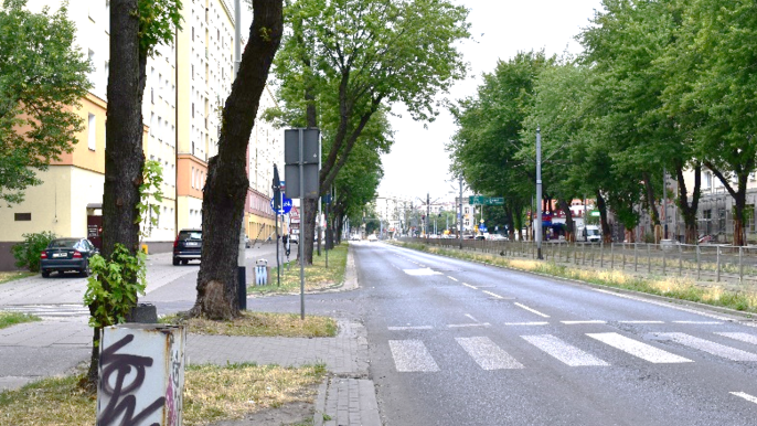 Miejsce, w którym znajdowała się brama cmentarna -  P. Robacha