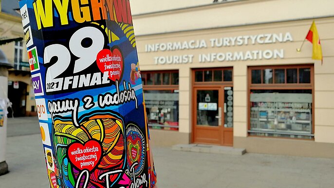 Wielka Orkiestra Świątecznej Pomocy w Łódzkiej Informacji Turystycznej -  fot. P.Miłek/ŁOT