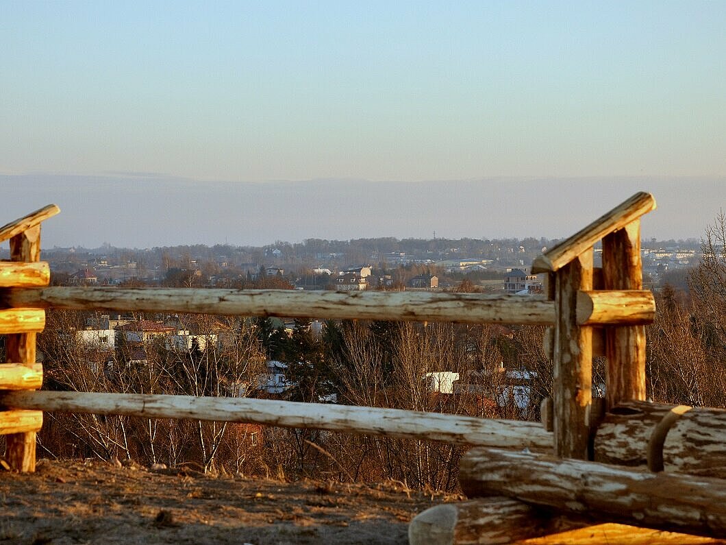 Panoramic wiev from a hill near Łupkowa street , J. Molenda